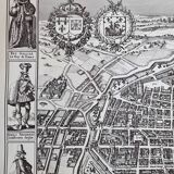 Vintage reproduction, Lutetia Parisiorum Urbis, 1618, after Sebastian Munster, 105 x 73 cm