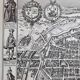 Reproduction vintage, Lutetia Parisiorum Urbis, 1618, d'après Sebastian Munster, 105 x 73 cm