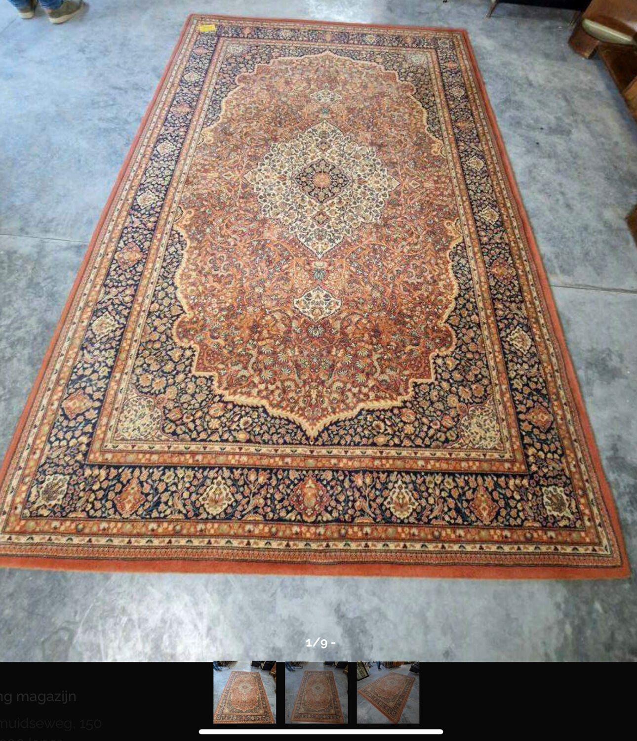 Persian carpet Birdjan 295x200 pure wool