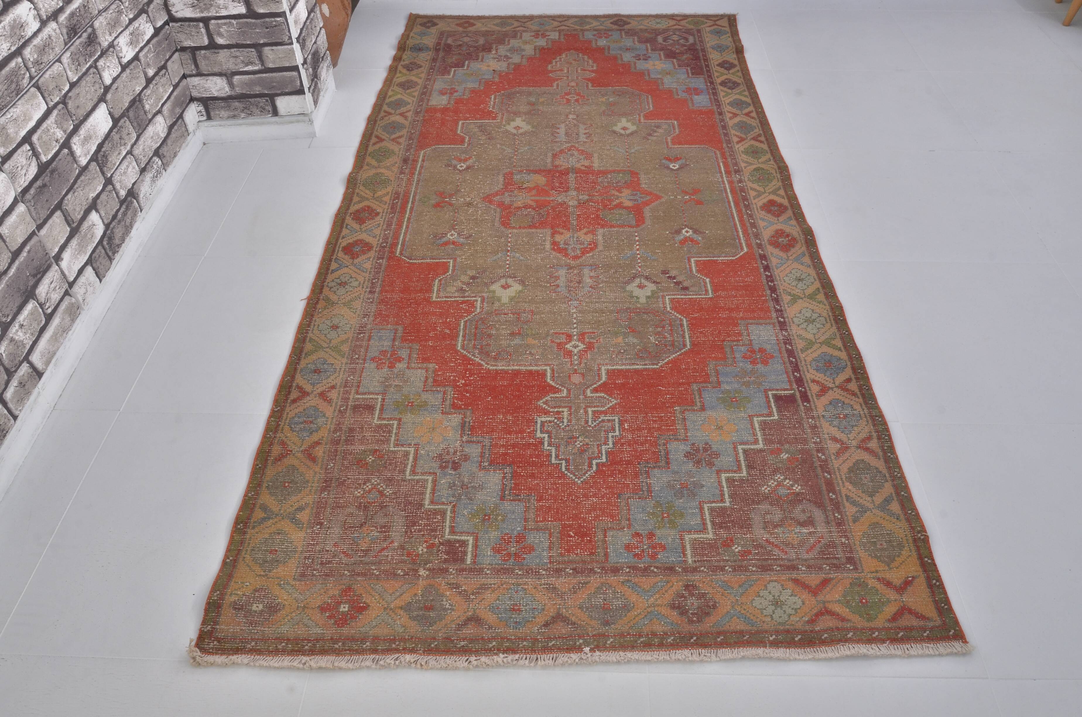 Red & Beige Turkish Handmade Rug sku 2406