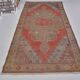 Red & Beige Turkish Handmade Rug sku 2406
