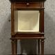 Louis XVI Parisienne bedside table in mahogany and golden copper rushes around 1850