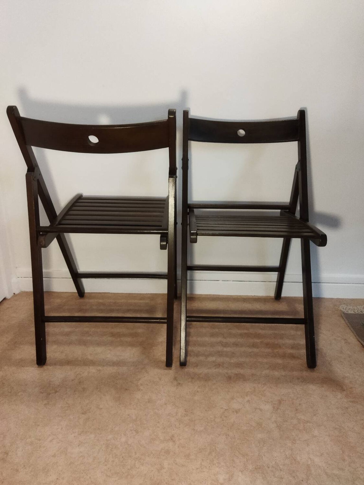 Pair of folding chairs
