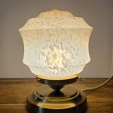 Clichy pink glass lamp