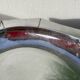 Art Deco silver-plated metal and wood dish