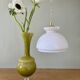 Vintage white opaline lampshade pendant light