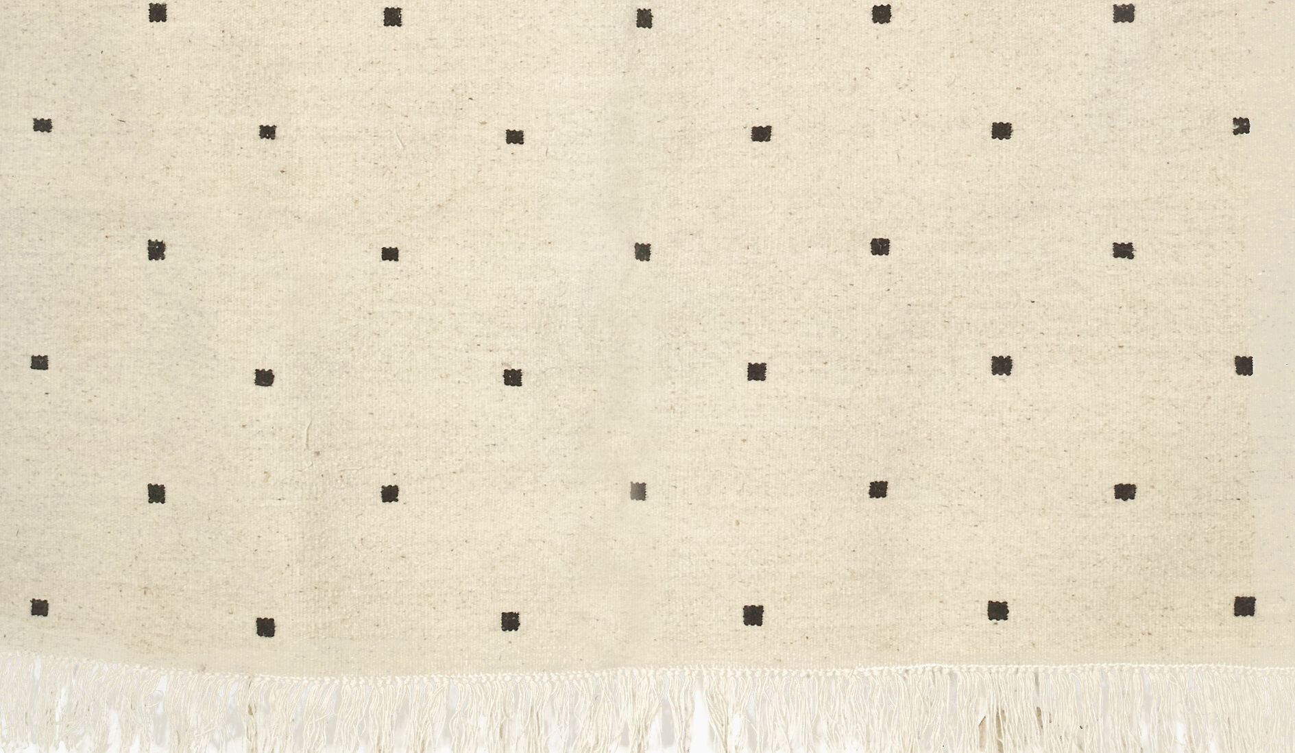 Berber kilim with black squares 130 x 65 cm
