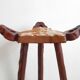 Vintage Spanish brutalist bar stool 1970s