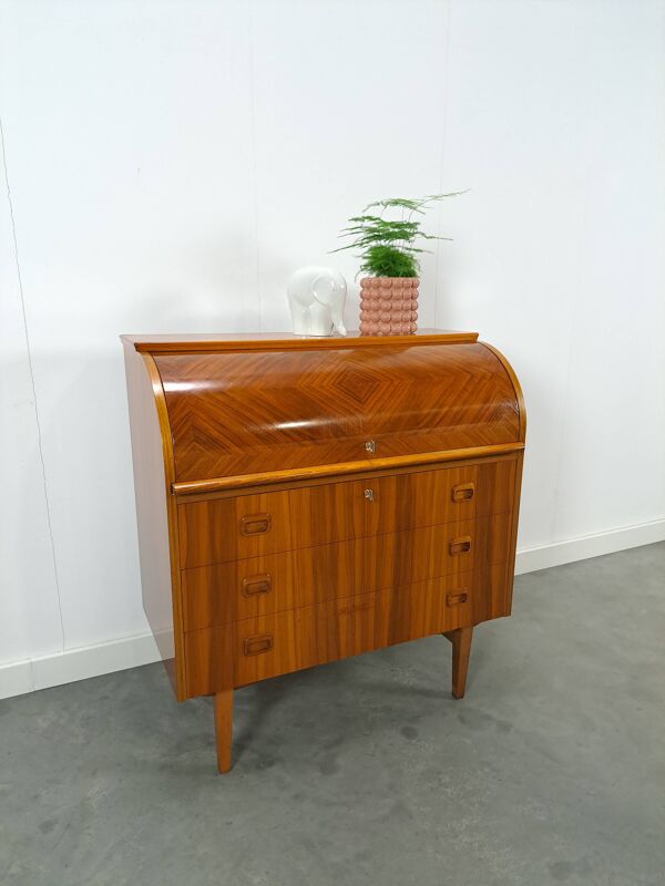 Secrétaire bureau uit Zweden met lades, bureau scandinave