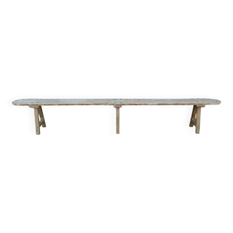 guiguette wood bench 3.20 m (pair possible)