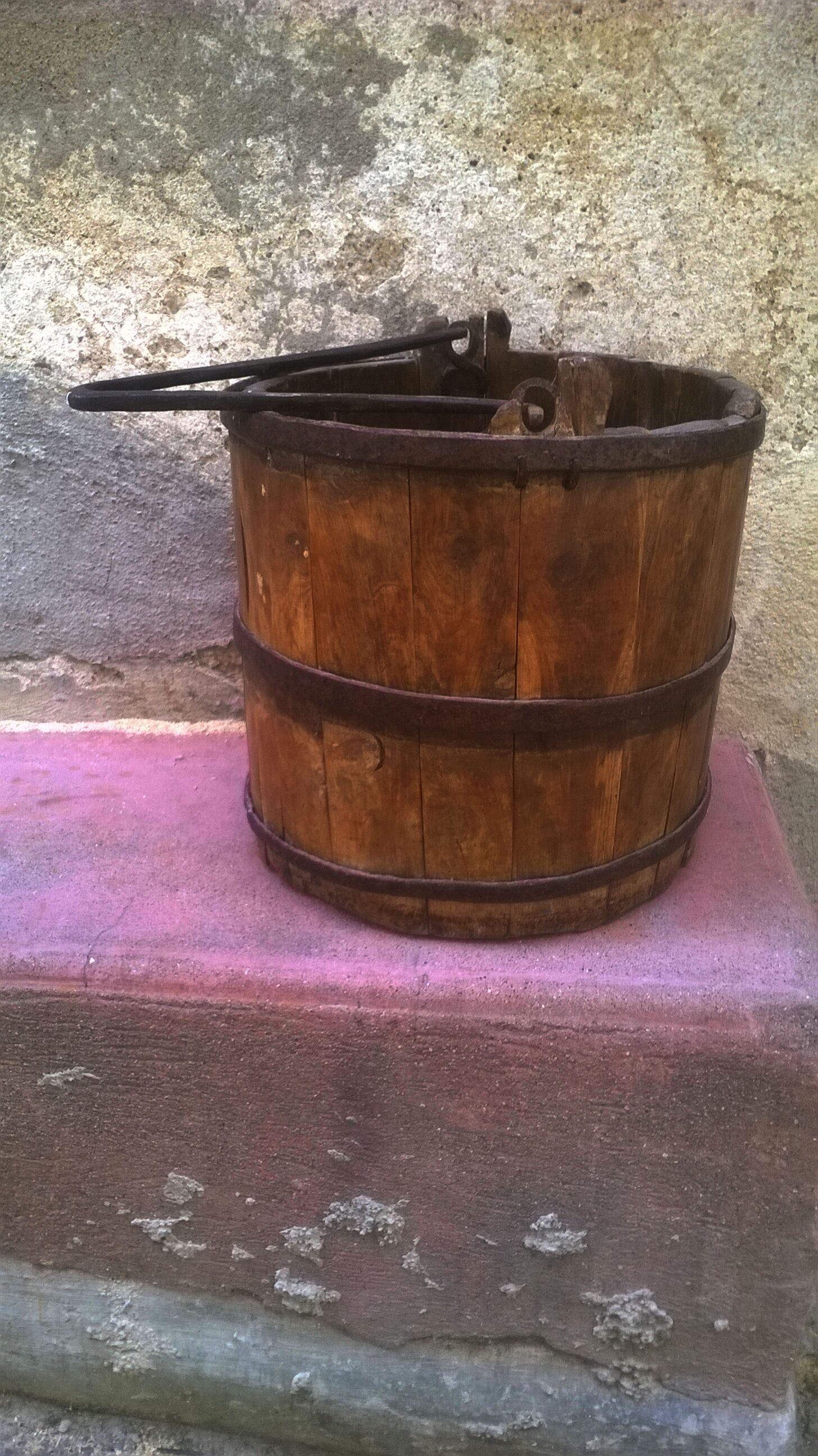 Bucket with old well
