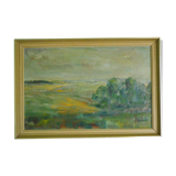 Painting "Plenitude" with framing, signed