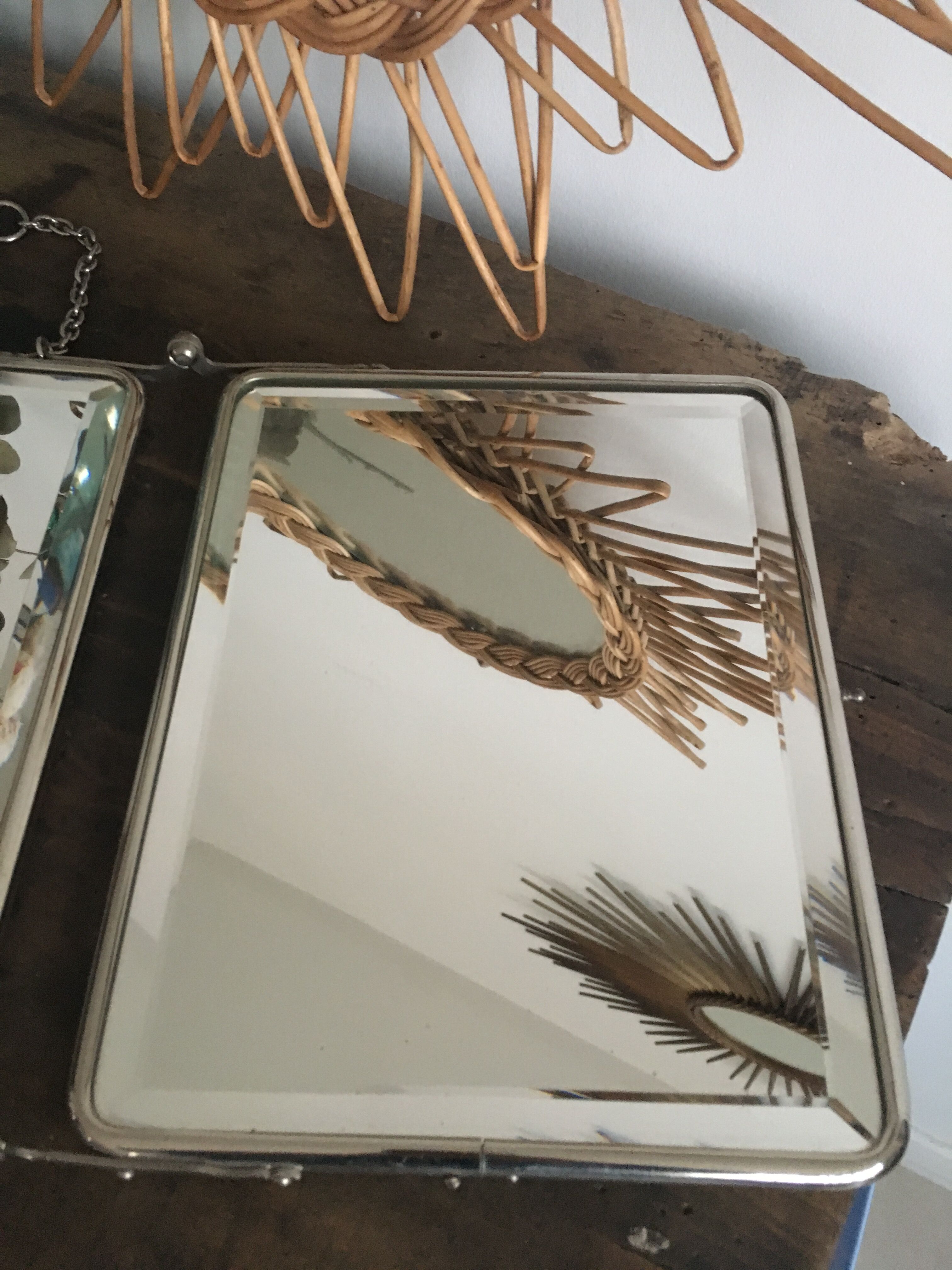 Barber triptych mirror 22.5 x 57cm