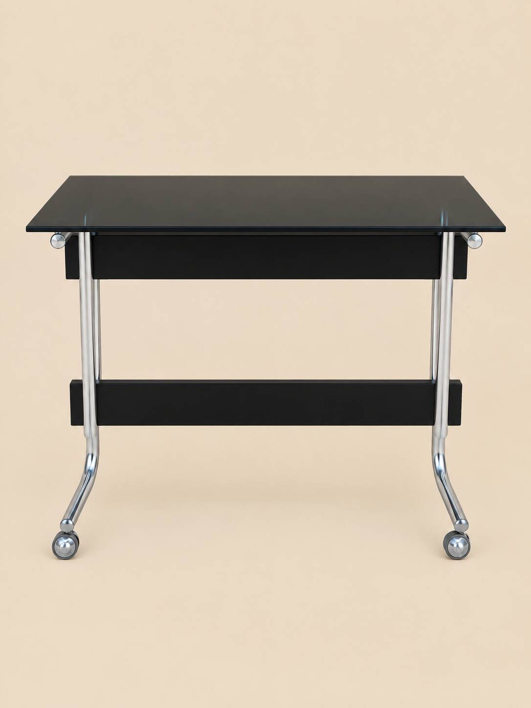 Petite table sur roulettes années 70