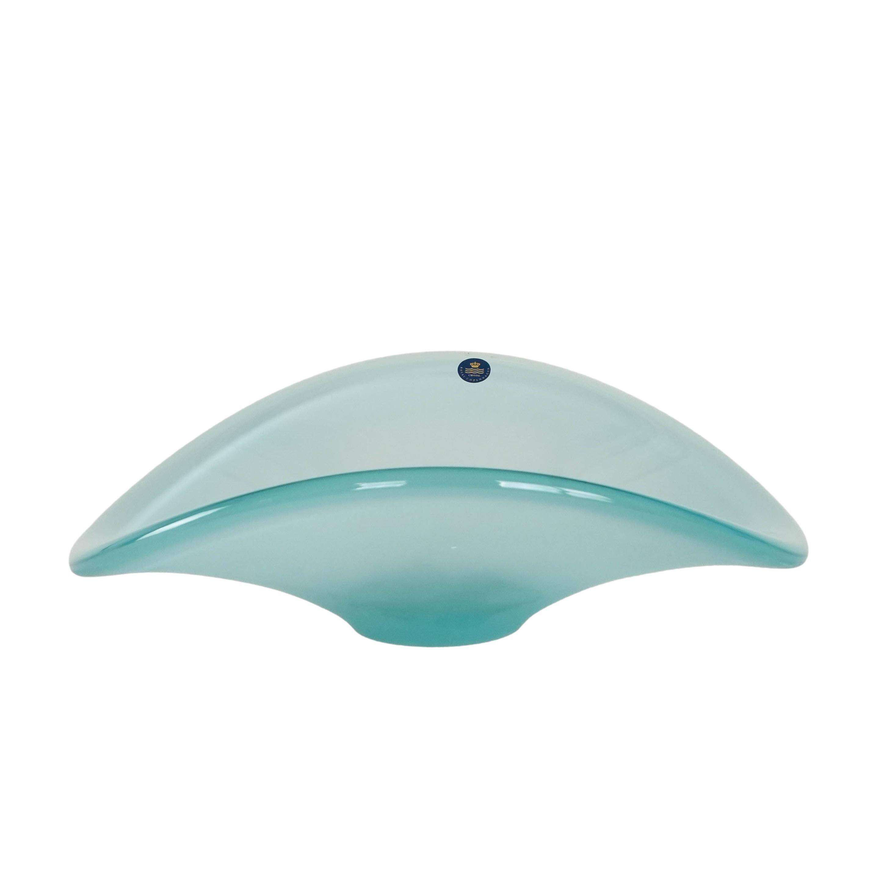 Crystal platter, Danish design, 1960s, manufactured by Royal Copenhagen