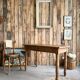 Table with turned legs in solid oak (renovated)