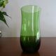 8 glasses water blown glass vintage green