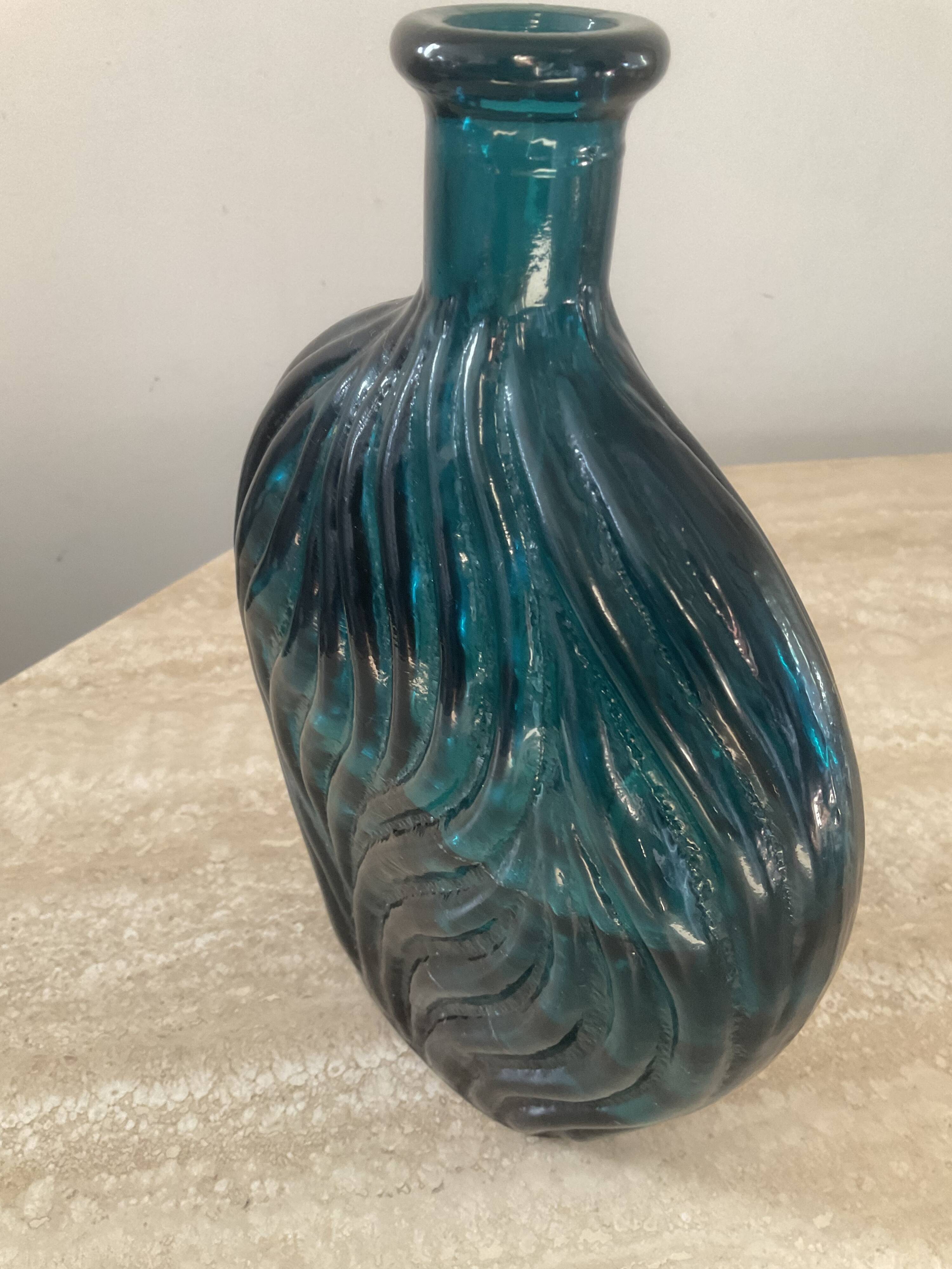 Vintage pressed glass paste vase