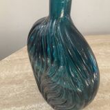 Vase vintage en pâte de verre pressée