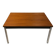 1970s steel and teak coffee table