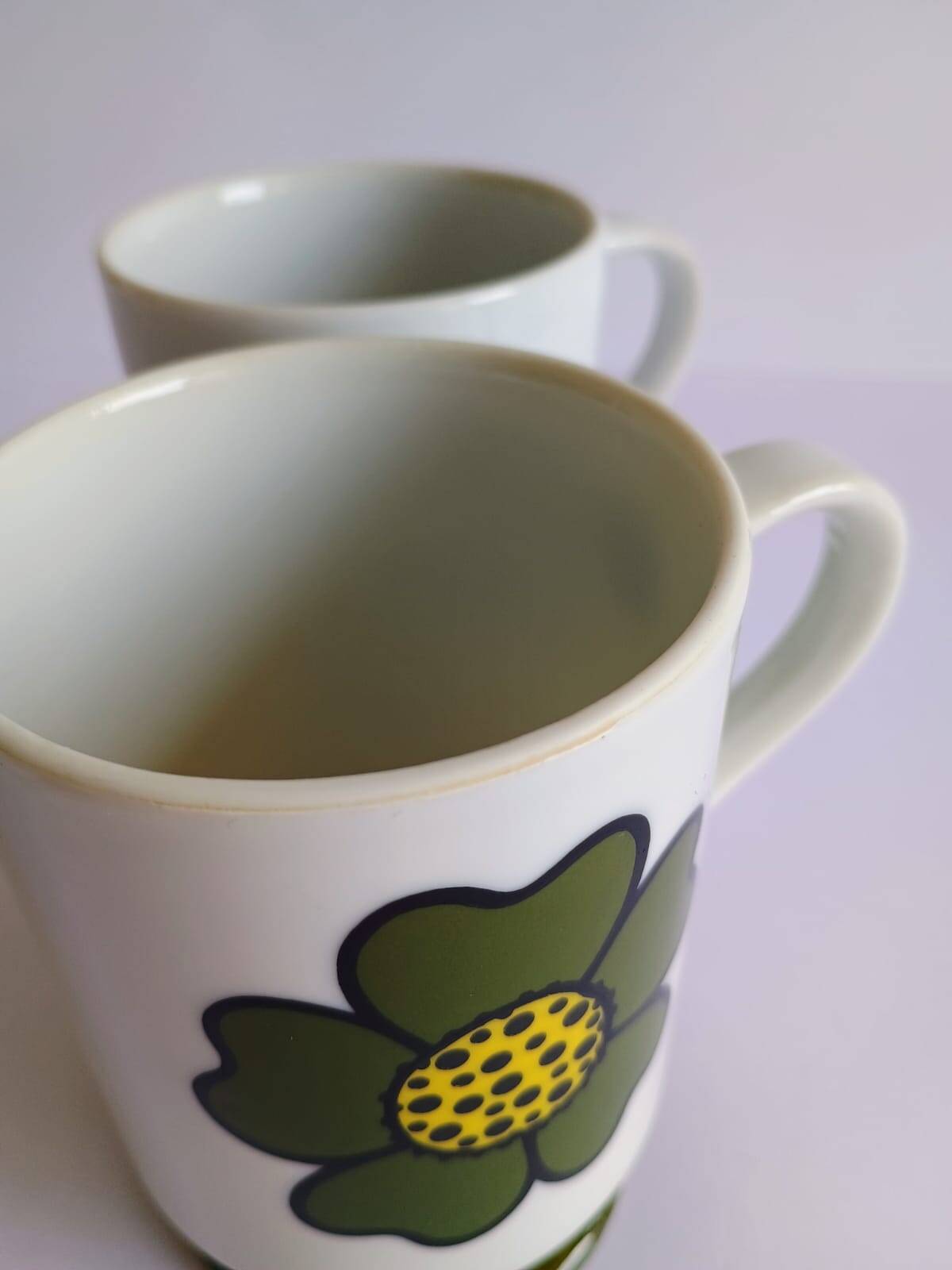 Two seventies flower mazagrans from the 70s