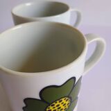 Two seventies flower mazagrans from the 70s