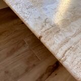 Travertine coffee table