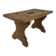 1940s slotted bench stool