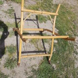 Vintage rattan cradle
