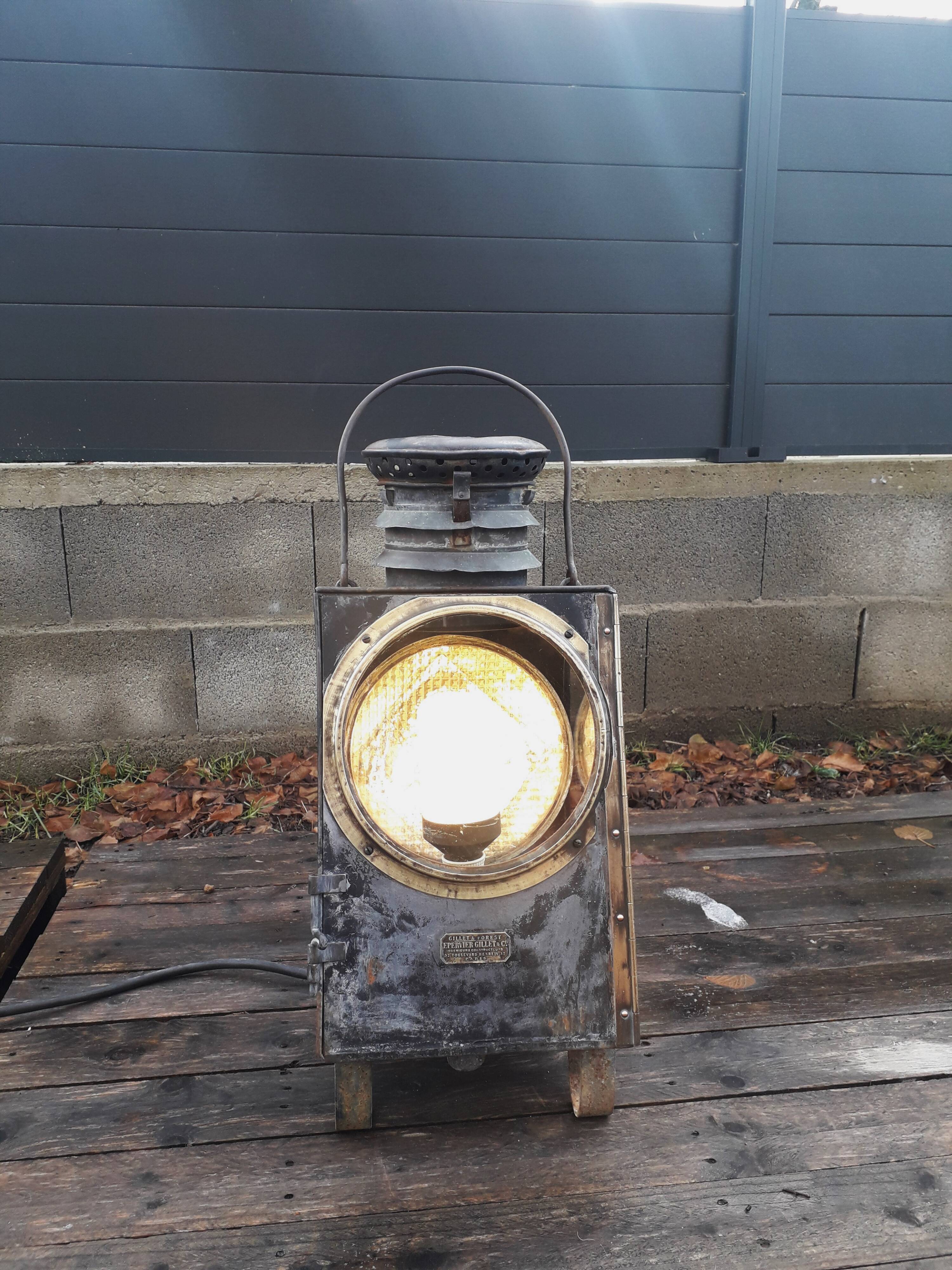 Grosse Lampe SNCF Gillet & Forest 1930