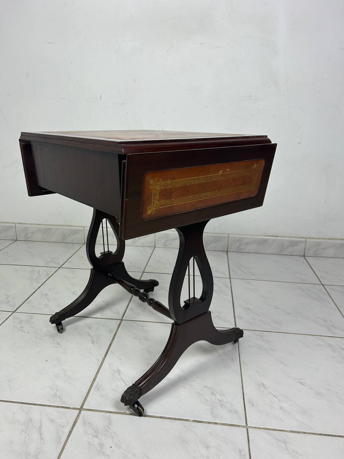 Antique side table English style foldable