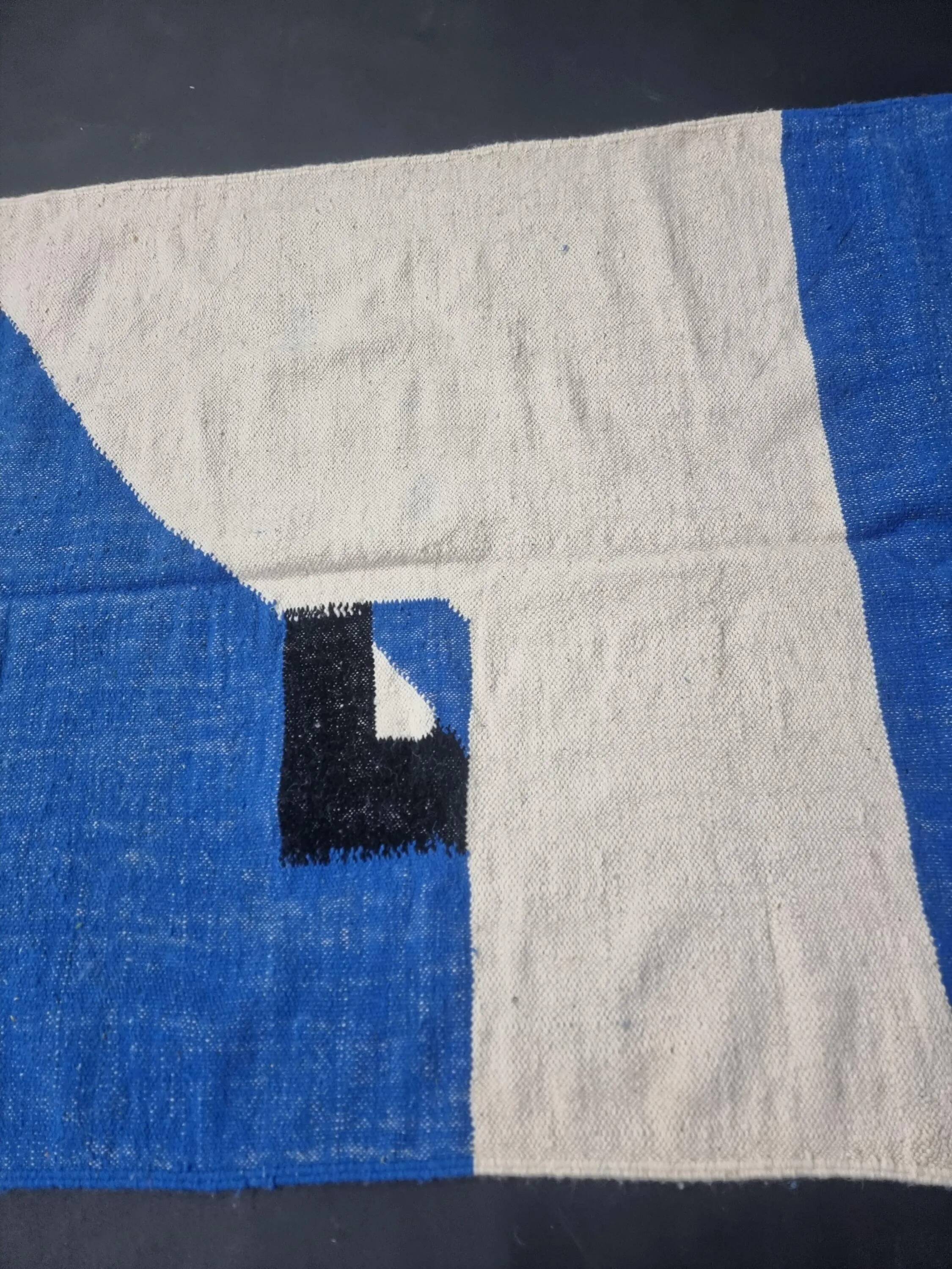 Berber carpet natural wool Morocco 3 x 2 m