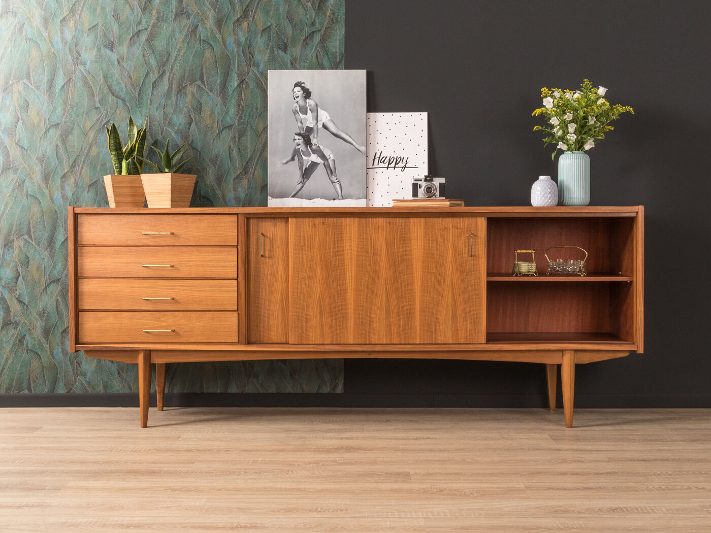 Walnut sideboard from the 1950s