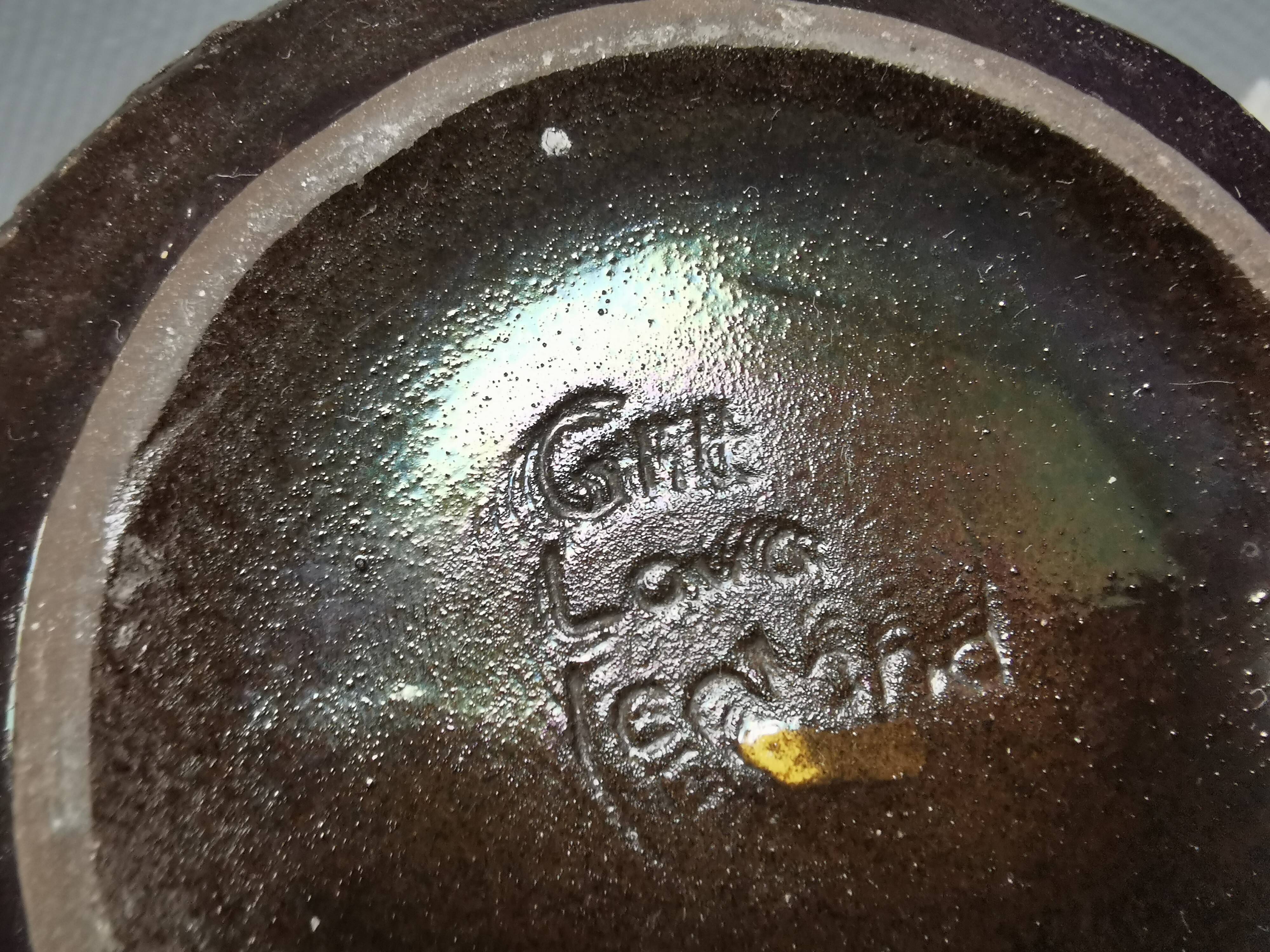 Bol en lave Glit rare. Island années 1970