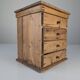 Rustic Primitive Natural Pine Small Apothecary Chest, 1940s