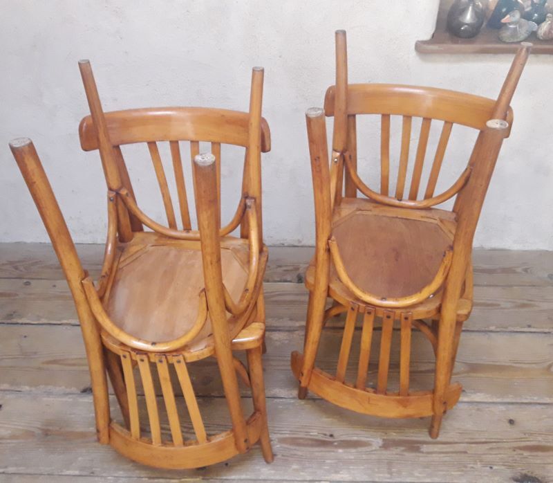 Series of 4 Luterma bistro chairs