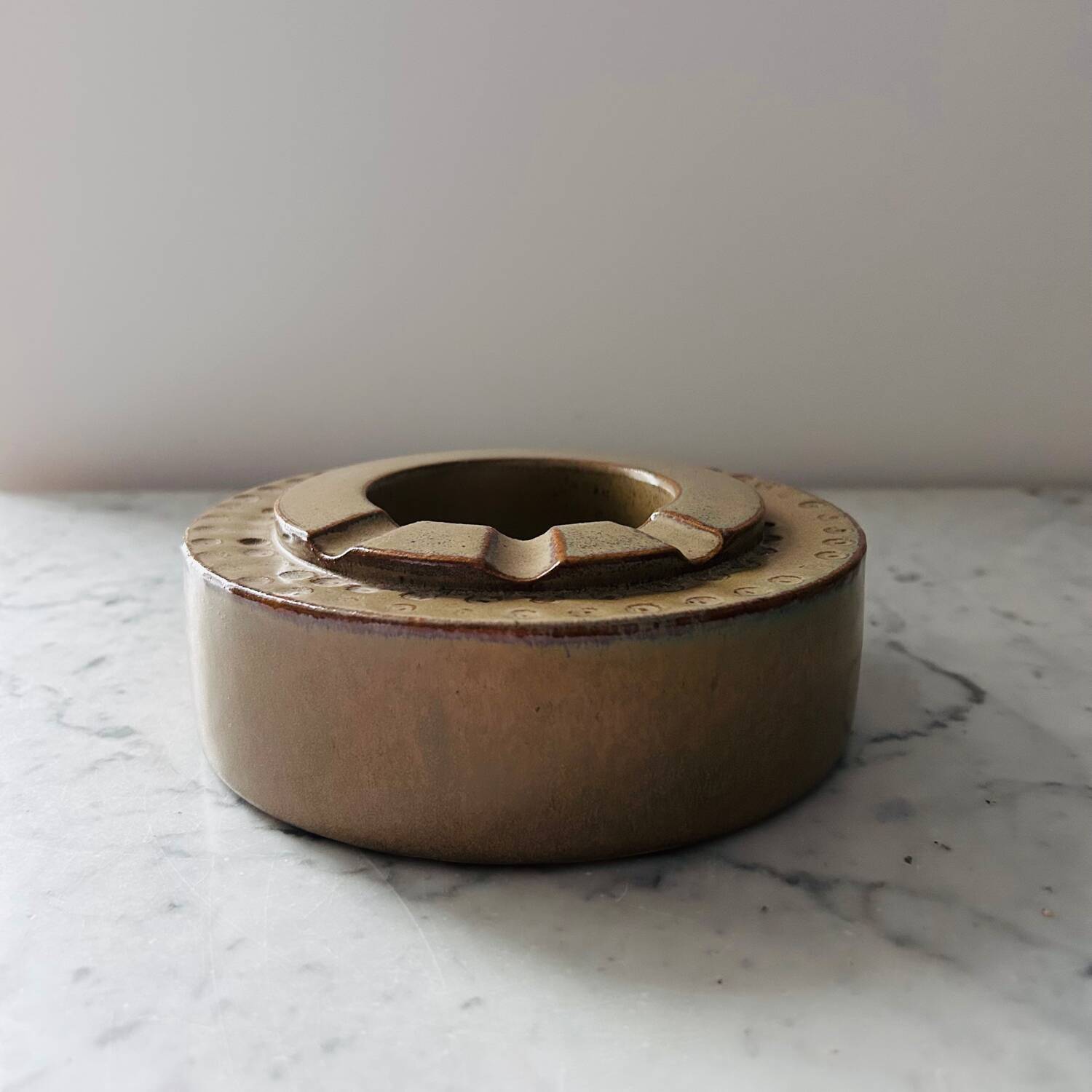 Brutalist stone ashtray