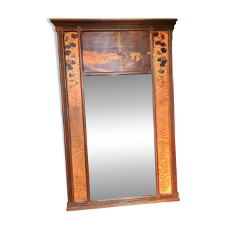 Miroir marqueterie Art Nouveau signé Auguste Metgé