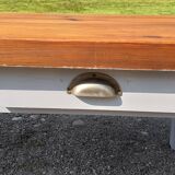 Old grey ceruse coffee table