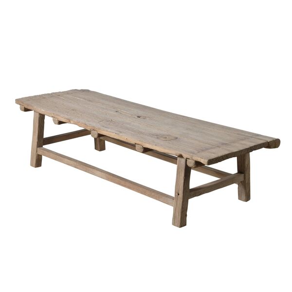Zhuomian – Table basse avec plateau ancien en orme n°2