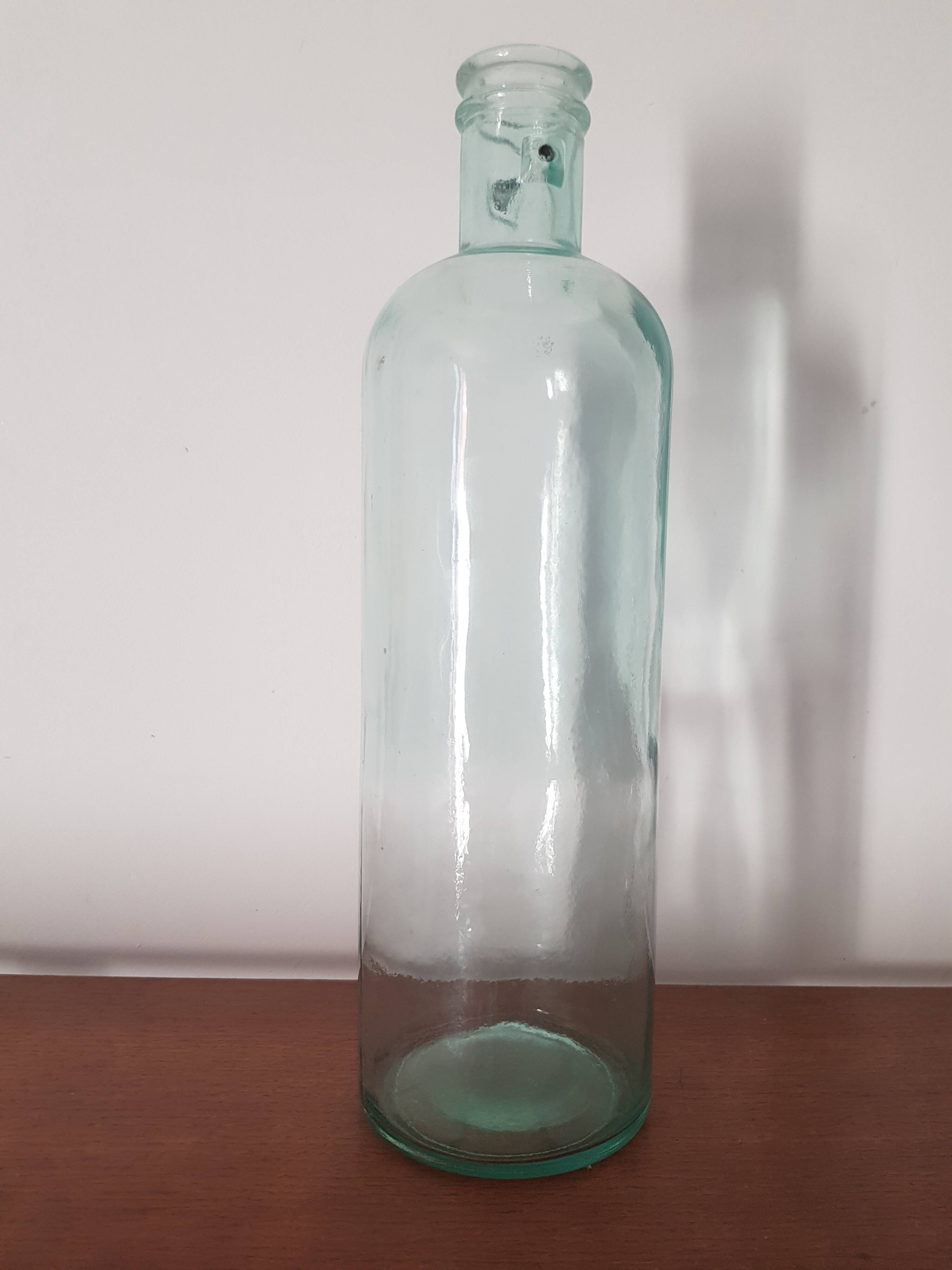 Large vintage glass bottle