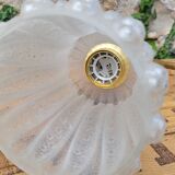 Brass and moulded glass sconce