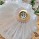 Brass and moulded glass sconce