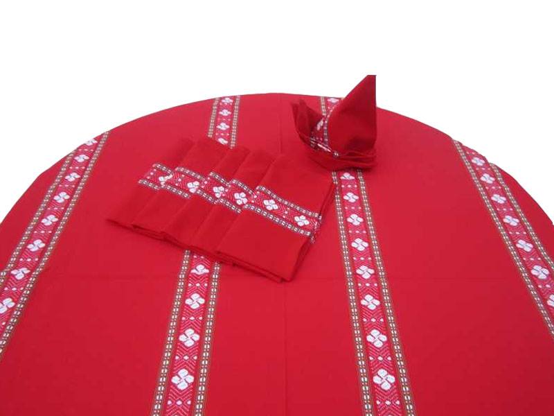 Basque cross tablecloth 2 m 50