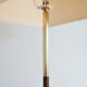 Lampadaire tripode bois et laiton