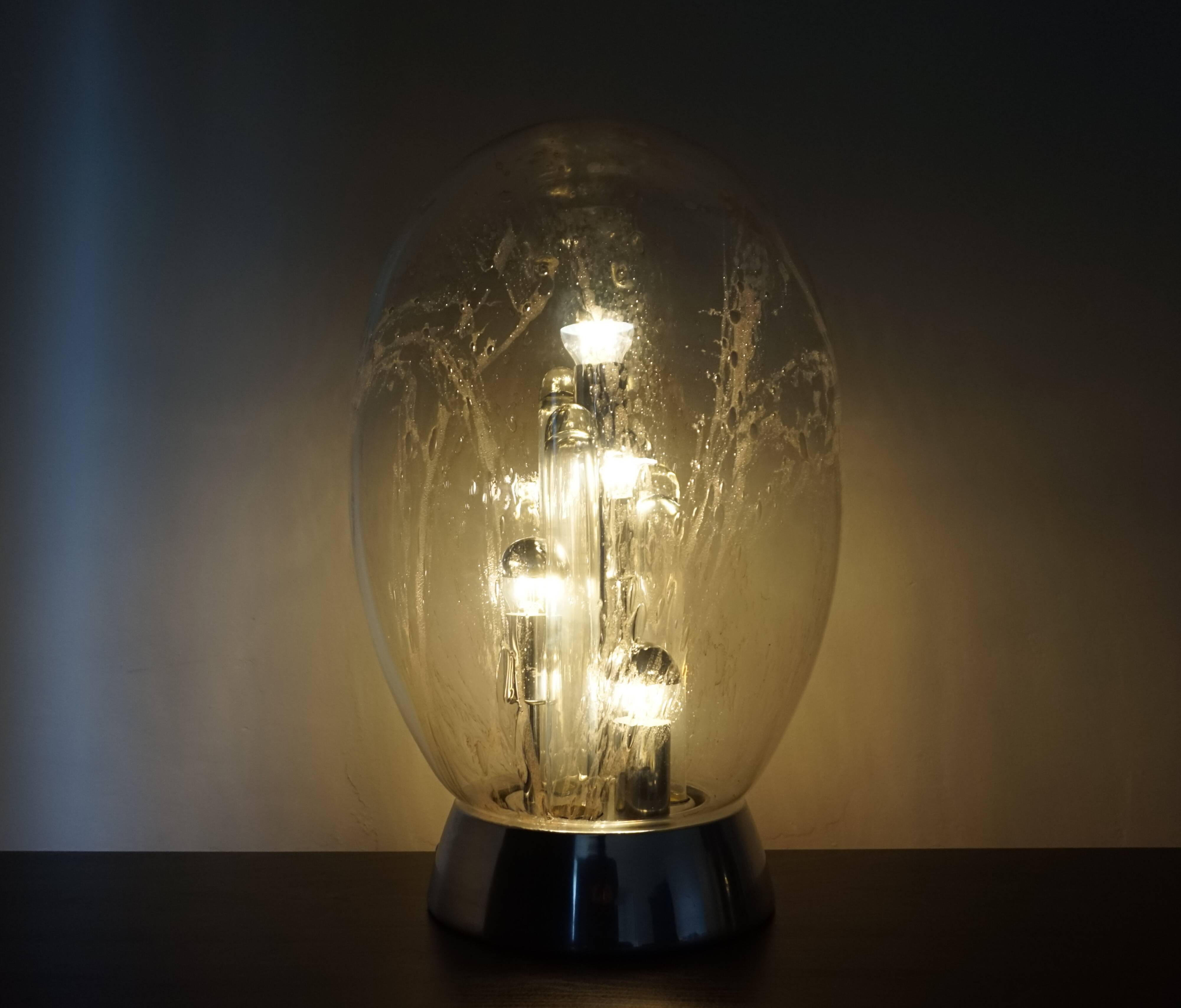 Lampe de table Doria Big Ball Space Age, 1970