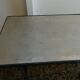 Table cast foot and zinc tray