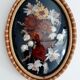 Domed frame dried flowers 50s 60s