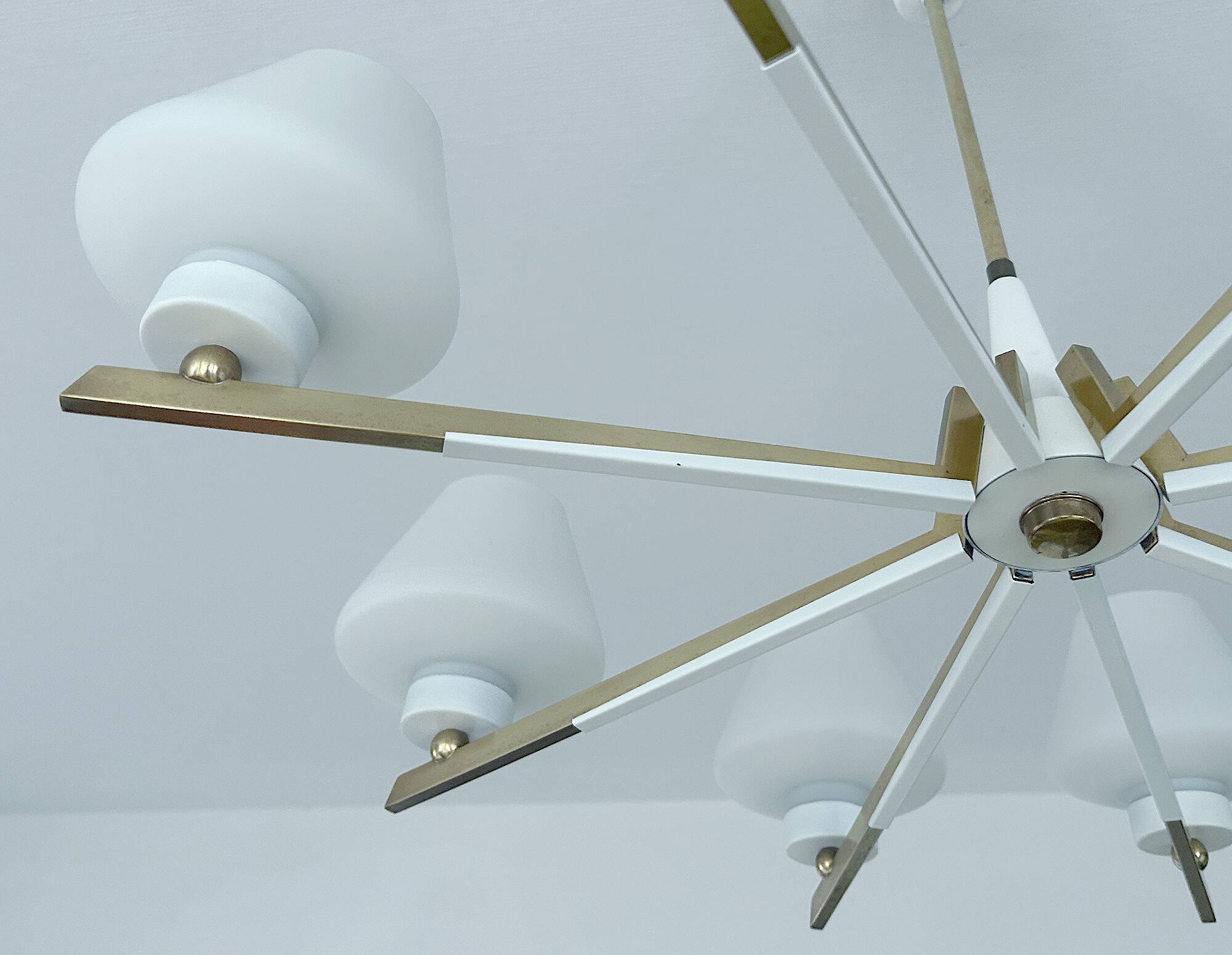 Large Mid Century Italian Pendant Light