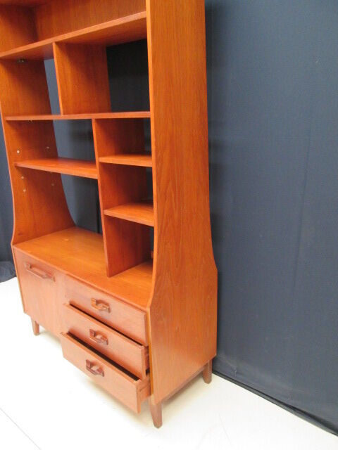 Library teak vintage double sided